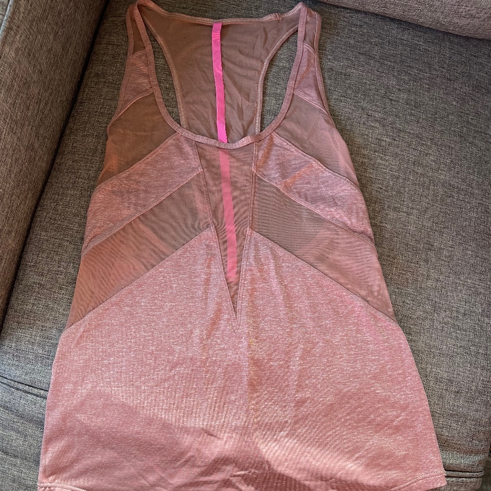 Lululemon Sheer Pink Small Tank Top